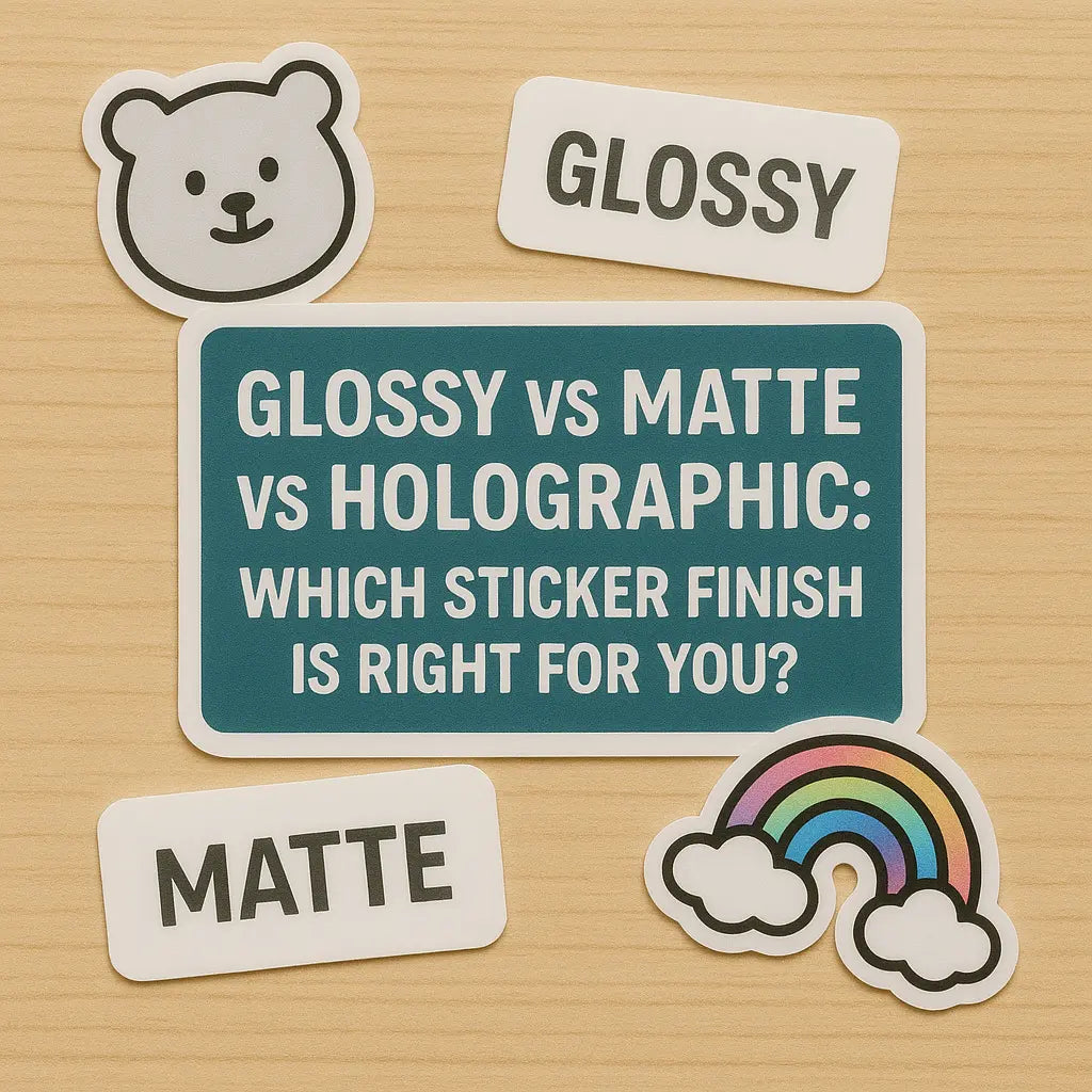 Glossy-vs-Matte-vs-Holographic-Stickers-Which-Finish-Is-Best-for-You Stickerine.com