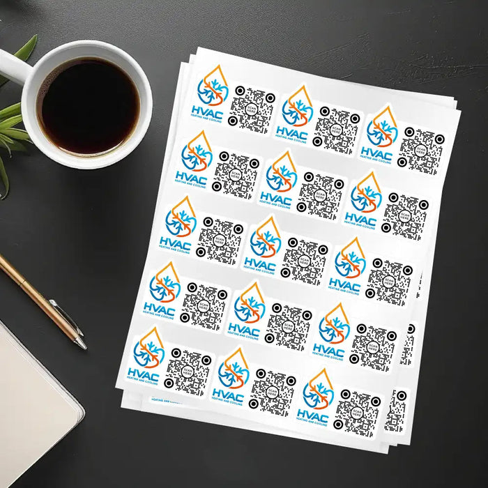 QR Code Sticker Labels