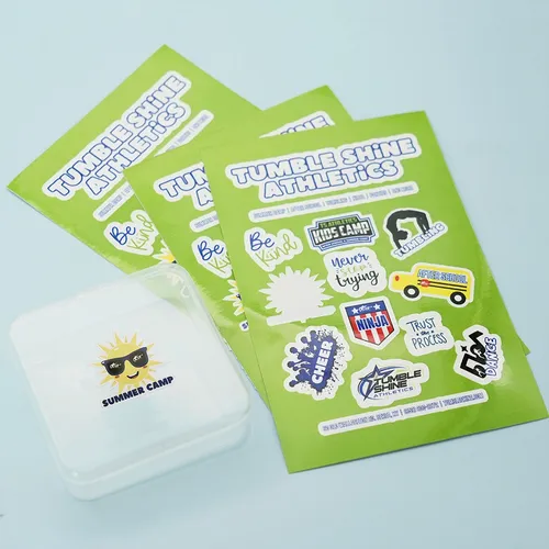 Athletic Sticker Sheet Example